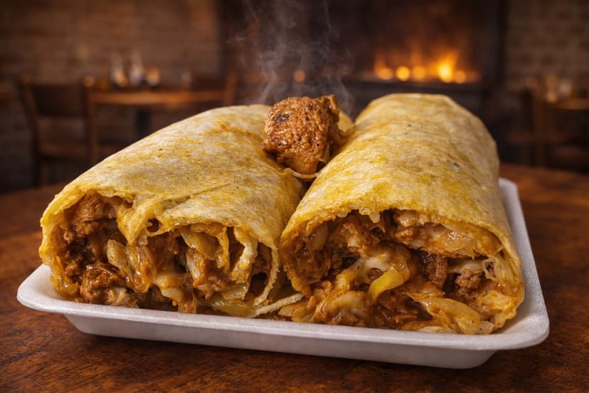 Tortilla de Harina de Carne Adobada y Queso Mozzarella - La Silenciosa Guatemala