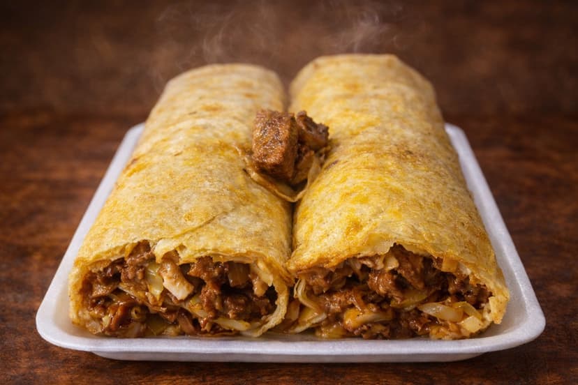 Tortilla de Harina Mixta (Carne de Res y Adobada) y Queso Mozzarella - La Silenciosa Guatemala